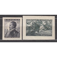 España Estado Español 1938 Edifil SH 864/5 ** Mnh Sin dentar Lepanto