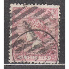 España Clásicos 1866 Edifil 80 Usado - Doble Matasellos Fecha y Parrilla