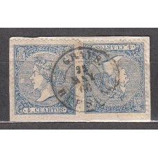 España Clásicos 1866 Edifil 81 Usado Pareja Matasellos Fecha