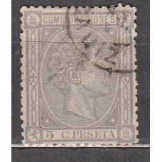España Reinado Alfonso XII 1875 Edifil 163a usado 