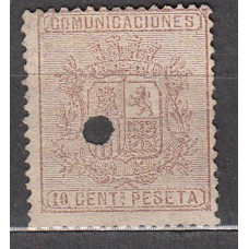 España Taladrados 1874 Edifil 153T