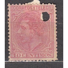 España Taladrados 1879 Edifil 202T