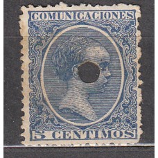 España Taladrados 1889 Edifil 215T