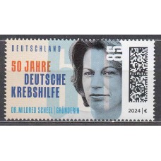 Alemania Federal Correo 2024 Yvert 3630 ** Mnh Ayuda de Cancer 