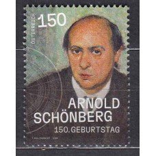 Austria Correo 2024 Yvert 3699 ** Mnh Arnold Schonbert - Personaje