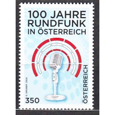 Austria Correo 2024 Yvert 3707 ** Mnh 100 Aniversario Radio