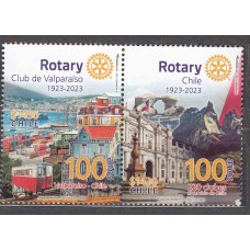 Chile Correo 2023 Yvert 2194/95 ** Mnh Rotary 