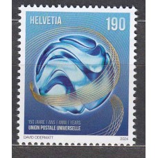 Suiza Correo 2024 Yvert 2844 ** Mnh 150º Aniversario UPU
