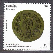 España II Centenario Correo 2024 Edifil 5778 ** Mnh Numismatica Moneda Visigoda