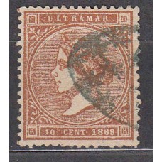 Antillas Sueltos 1869 Edifil 16 usado Muy Bonito