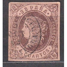 España Clásicos 1862 Edifil 58 Usado - Matasello Fecha
