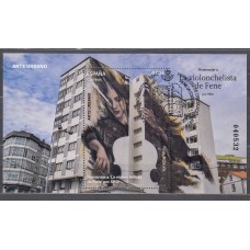 España II Centenario Correo 2024 Edifil 5800 usado Homenaje a la violonchelista de Fene por Sfhir