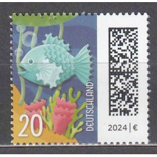 Alemania Federal Correo 2024 Yvert 3638 ** Mnh Definitivo Zackenbarsch
