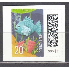 Alemania Federal Correo 2024 Yvert 3639 ** Mnh Definitivo Zackenbarsch adhesivo de carnet