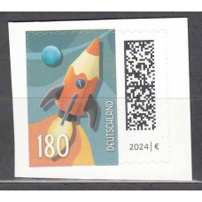 Alemania Federal Correo 2024 Yvert 3648 ** Mnh Cohete de Lapiz adhesivo de carnet