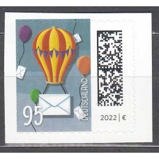 Alemania Federal Correo 2024 Yvert 3649 ** Mnh Correos de Globo adhesivo de carnet