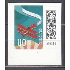 Alemania Federal Correo 2024 ** Mnh Correos Avión adhesivo de carnet