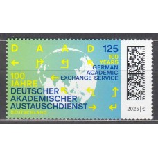 Alemania Federal Correo 2025 Yvert 3655 ** Mnh Servicio de Intercambio academico aleman