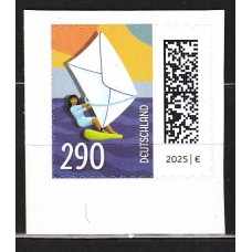 Alemania Federal Correo 2025 ** Mnh Definitivo Windsurf adhesivo de carnet