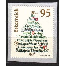 Austria Correo 2024 Yvert 3724 ** Mnh Arbol de Navidad