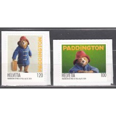 Suiza Correo 2024 Yvert 2866/67 ** Mnh Paddington - Dibujos Animados