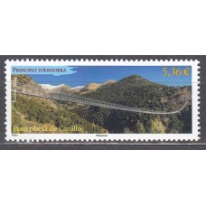 Andorra Francesa Correo 2024 Yvert 904 ** Mnh Pont Tibeta de Canillo