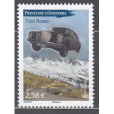 Andorra Francesa Correo 2024 Yvert 909 ** Mnh Taxi Rossa