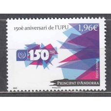 Andorra Francesa Correo 2024 Yvert 916 ** Mnh UPU 150º aniversari