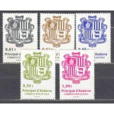 Andorra Española Correo 2014 Edifil 413/17 ** Mnh Basica - Escudos