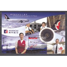 Macao - Hojas Yvert 144 ** Mnh Compañia Aerea Air Macao - Avión