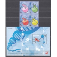 Macao Correo Yvert 1069/72+Hoja 109 ** Mnh Ciencia y Tecnologia