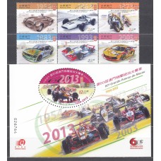 Macao Correo Yvert 1655/60+Hoja 236 ** Mnh Deportes - Automovilismo