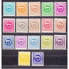 Austria - Correo 1945 Yvert 517/33 ** Mnh Serie Ordinaria