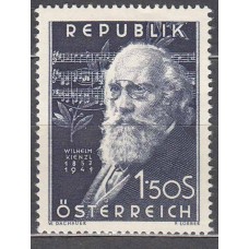 Austria - Correo 1951 Yvert 808 * Mh Compositor Wilhelm Kienzl - Música