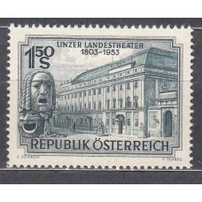 Austria - Correo 1953 Yvert 821 * Mh teatro