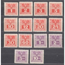 Austria - Tasas Yvert 171/84 ** Mnh