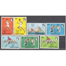 Grenada Correo 1972 Yvert 436/40+Aereo 20/21 * Mh Deportes