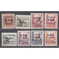 Canarias Correo 1938 Edifil 44/51 ** Mnh