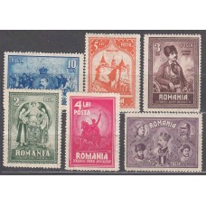Rumania Correo 1929 Yvert 365/70 **/* Mnh/Mh