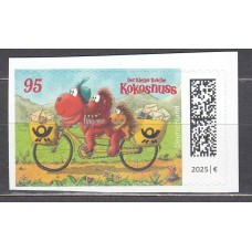 Alemania Federal Correo 2025 ** Mnh Comic Kokosnuss adhesivo de carnet