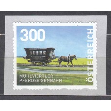 Austria Correo 2025 ** Mnh Tranvia de Caballos sello dispensador 