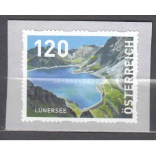 Austria Correo 2025 ** Mnh Lago Lünersee sello dispensador