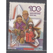 Chile Correo 2024 ** Mnh Seguridad Social 100 años