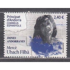 Andorra Española Correo 2025 ** Mnh Dones Andorranes Merce Ubach Filba