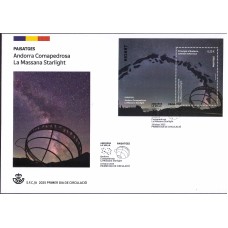Andorra Española Sobres 1º Día 2025 Paisajes Andorra Comapedrosa La Massana Starlight