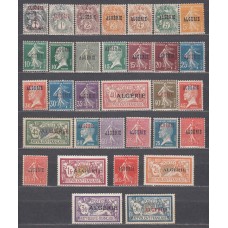 Argelia - Correo Yvert 1/33 **/* Mnh/Mh Sellos de Francia Sobrecargados