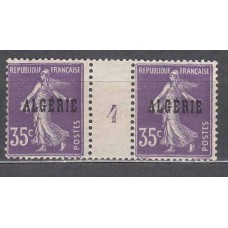 Argelia - Correo Yvert 18 ** Mnh Pareja Milesima 4