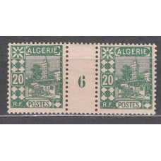 Argelia - Correo Yvert 40 ** Mnh Pareja con Milesima 6
