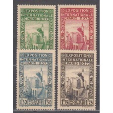 Argelia - Correo Yvert 127/30 ** Mnh Exposición Internacion Paris