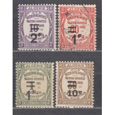 Argelia Tasa Yvert 21/24 */usado Mh /usad
